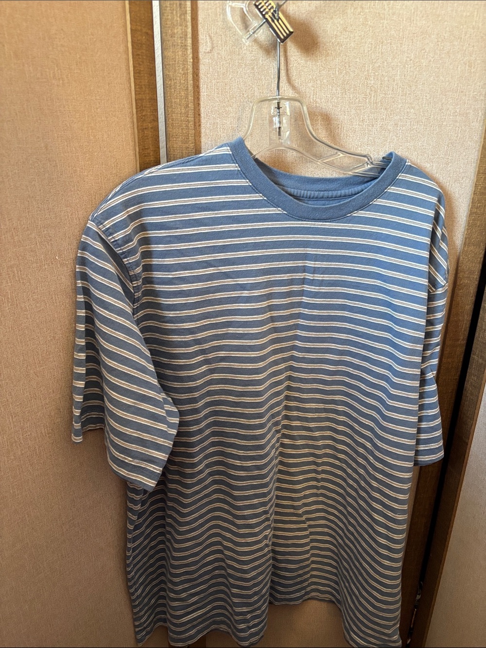 Covington Blue and White Striped Short Sleeve Tee XL